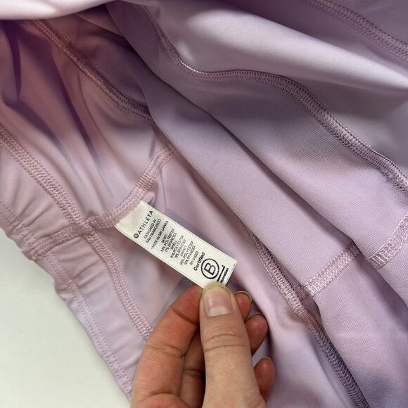 Athleta Skirt Women's Large Momentum Lavender Pull On Tennis Skort - Picture 4 of 11